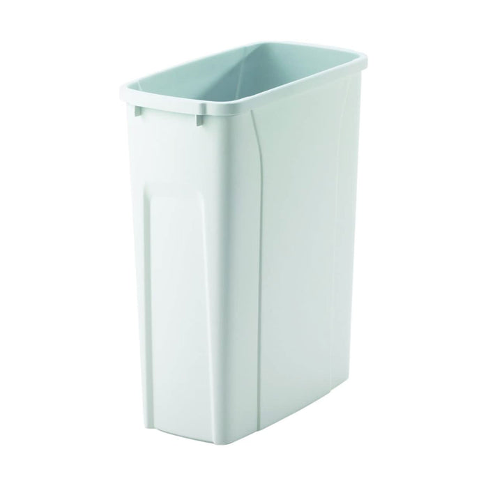Knape & Vogt QT20PB-WH Replacement White Trash Can - 16" x 14.25" x 7.25"
